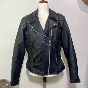 Vintage Black Leather Jacket